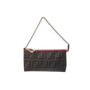 FENDI accessory pouch shoulder bag Zucca coated canvas brown